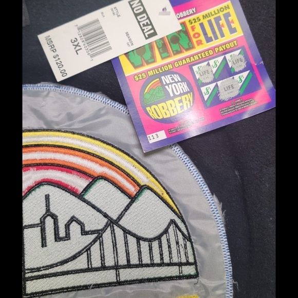 No Deal NEW YORK ROBBERY Pullover Hoodie/size 3XL/retaills $120/NWT - Picture 11 of 11